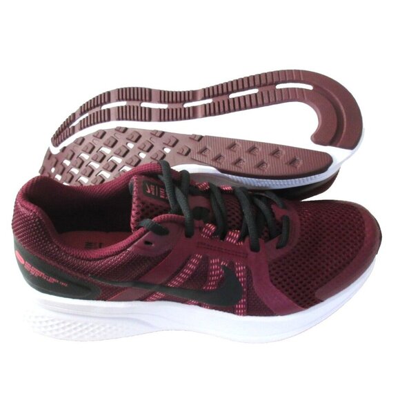 Nike Women's Run Swift 2 Dark Beetroot Red Black Running Shoes Sizes NIB - Picture 2 of 5
